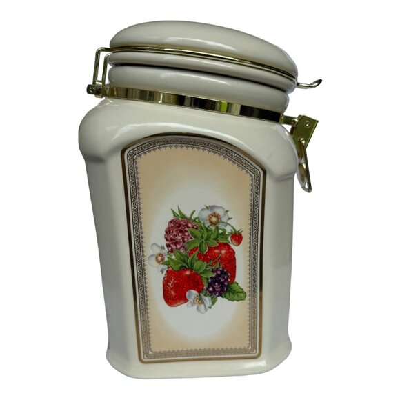 Knott's Berry Farm Foods Ceramic Kitchen Container 9.5" EUC - Picture 3 of 10